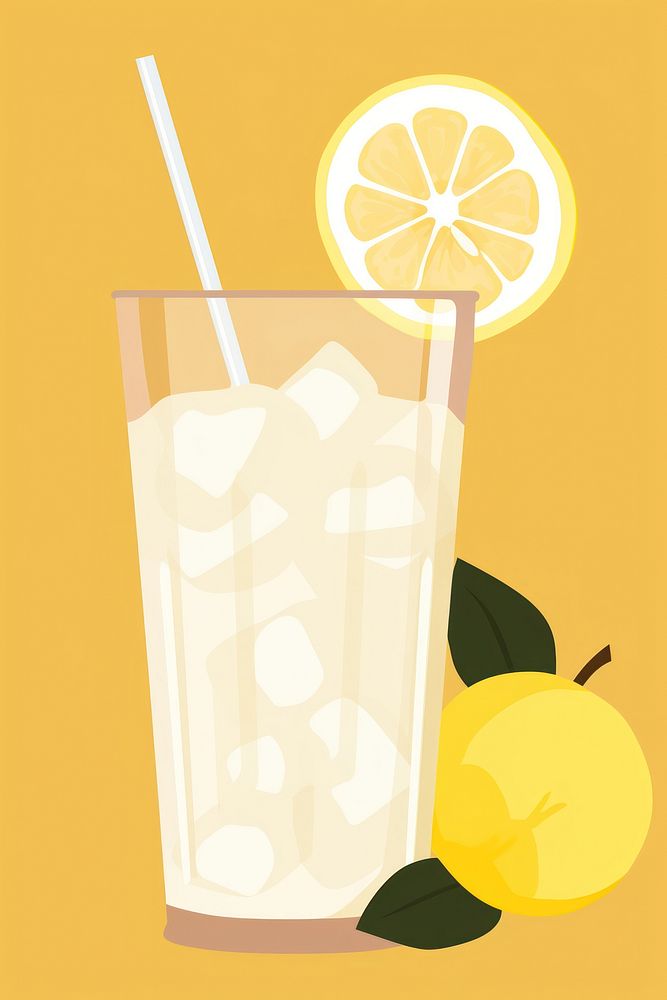 Lemonade drink food beverage. AI generated Image by rawpixel.