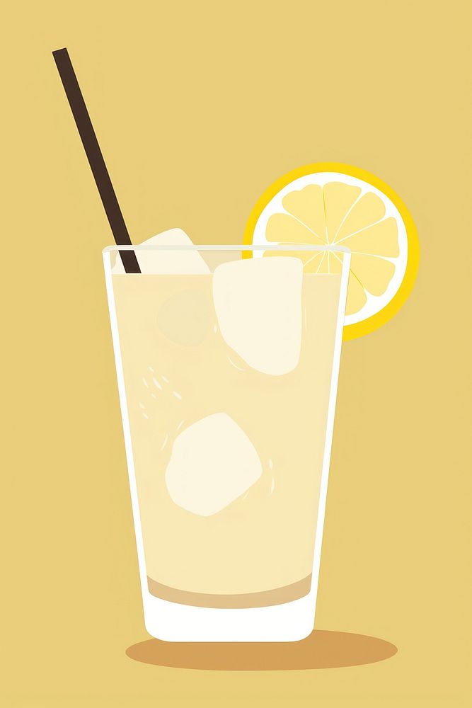 Lemonade drink beverage fruit. AI generated Image by rawpixel.