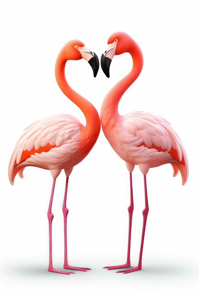 Flamingo animal bird wildlife. AI generated Image by rawpixel.