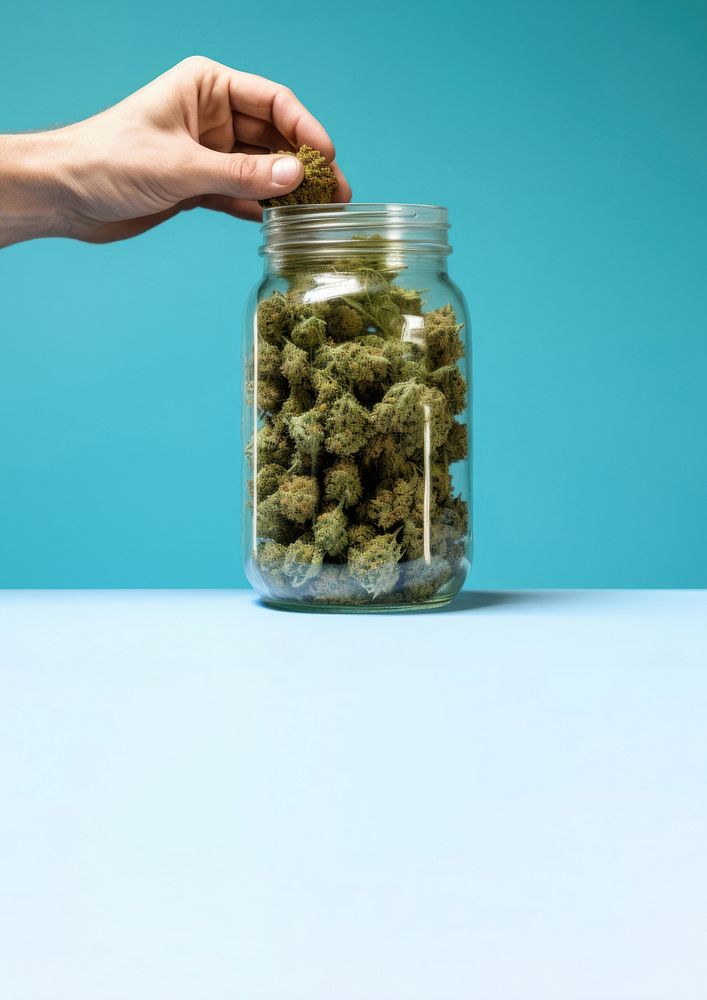 Jar medicine green plant. AI generated Image by rawpixel.