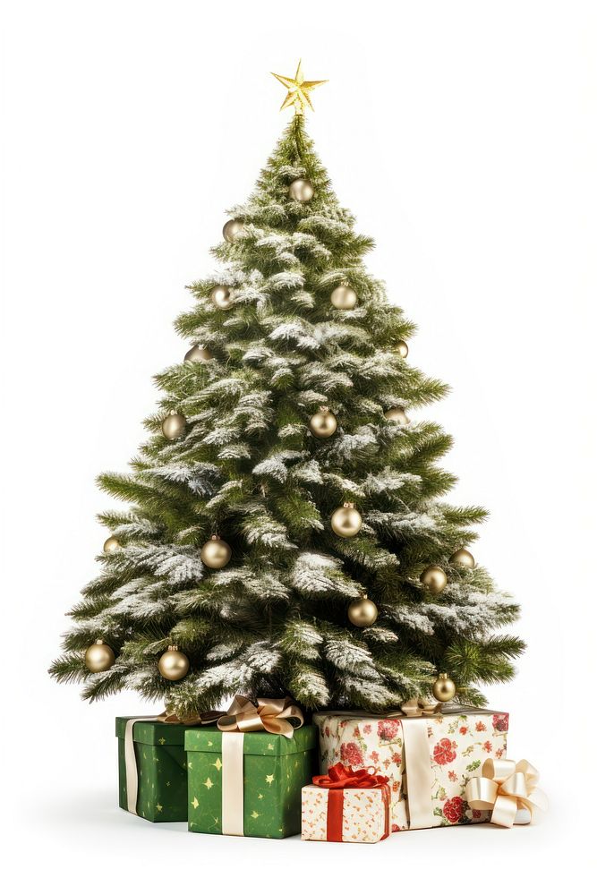 A Russian Christmas tree christmas box plant. AI generated Image by rawpixel.