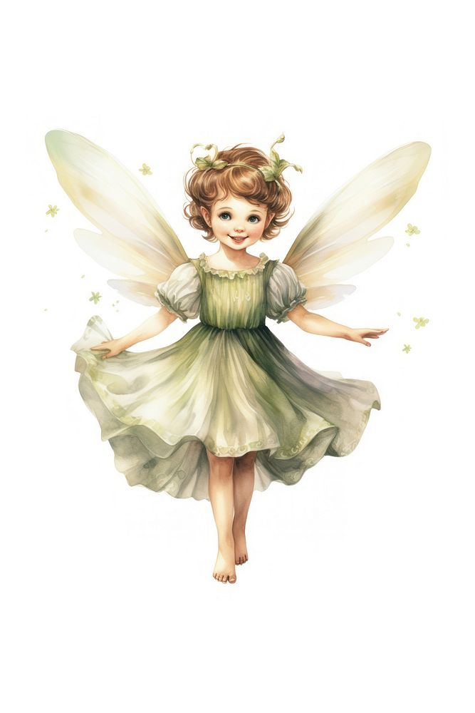 Fairy angel cute kid. AI generated Image by rawpixel.