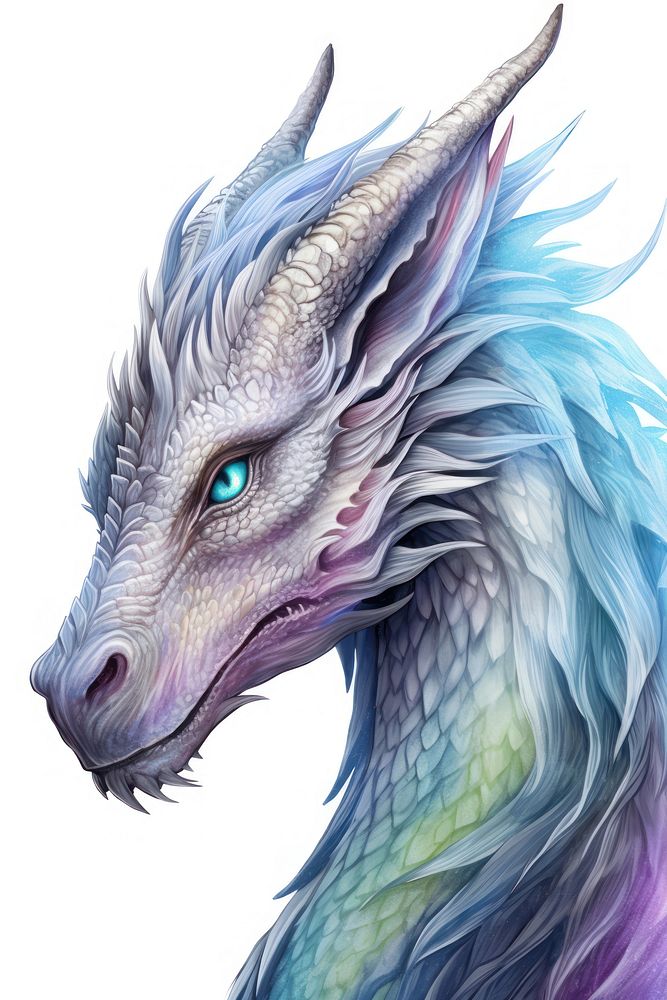 Dragon drawing animal sketch. AI generated Image by rawpixel.
