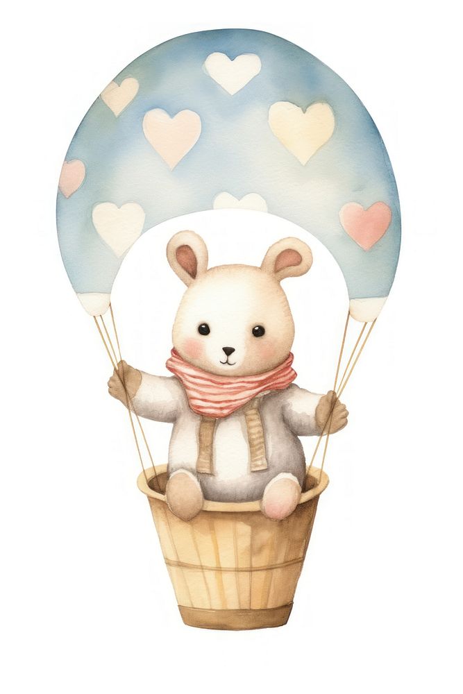 Balloon cute toy hot air balloon. AI generated Image by rawpixel.
