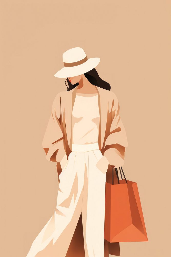 Women shopping adult bag consumerism. AI generated Image by rawpixel.