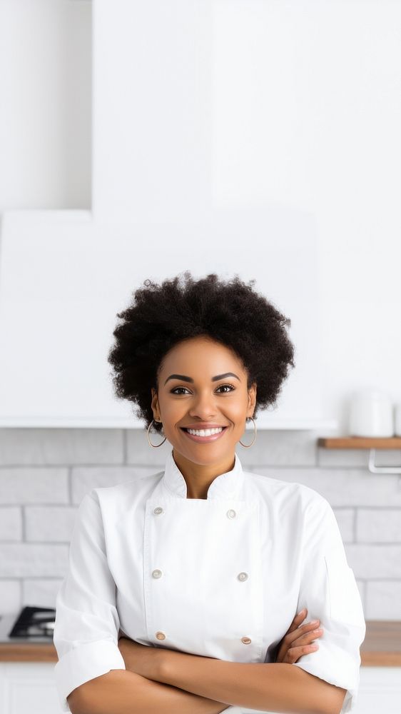 Adult smile chef hairstyle. AI generated Image by rawpixel.
