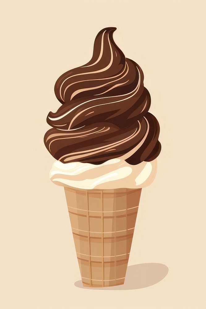 Chocolate ice cream food dessert freshness. AI generated Image by rawpixel.