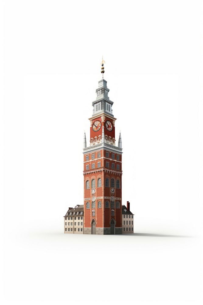 Copenhagen tower architecture building. AI generated Image by rawpixel.