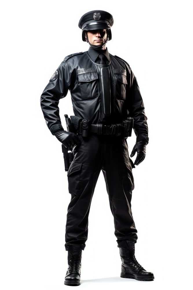 Cop costume weapon adult. AI generated Image by rawpixel.