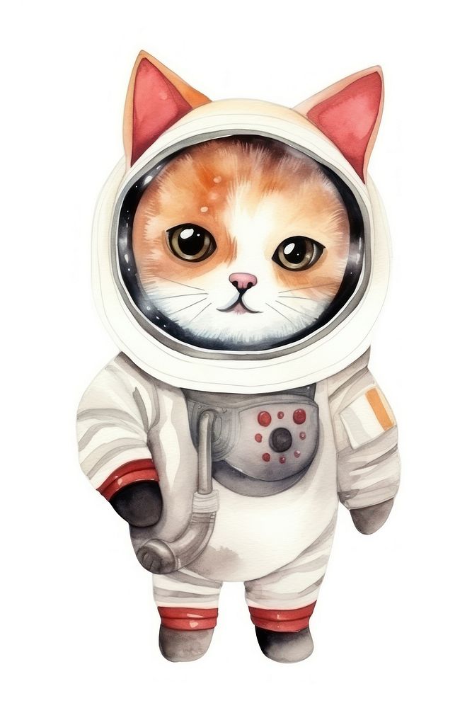 Astronaut mammal animal cute. AI generated Image by rawpixel.