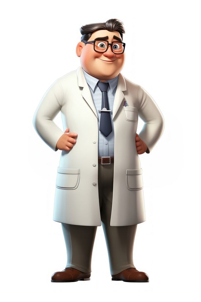 Doctor cartoon white background stethoscope. AI generated Image by rawpixel.