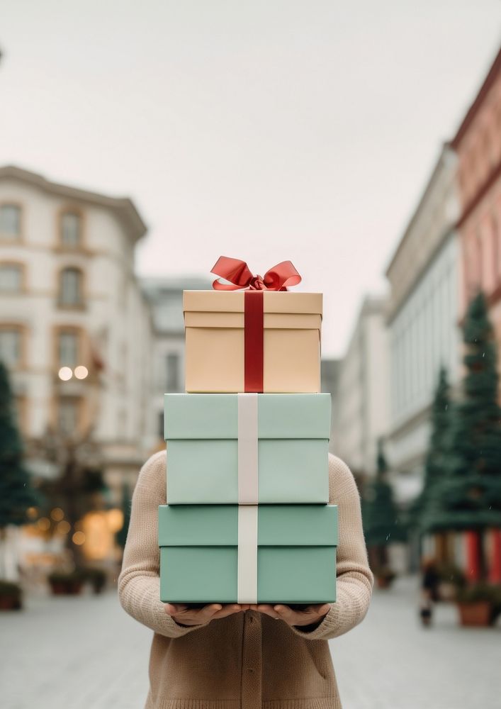 Holiday box anticipation architecture. AI generated Image by rawpixel.