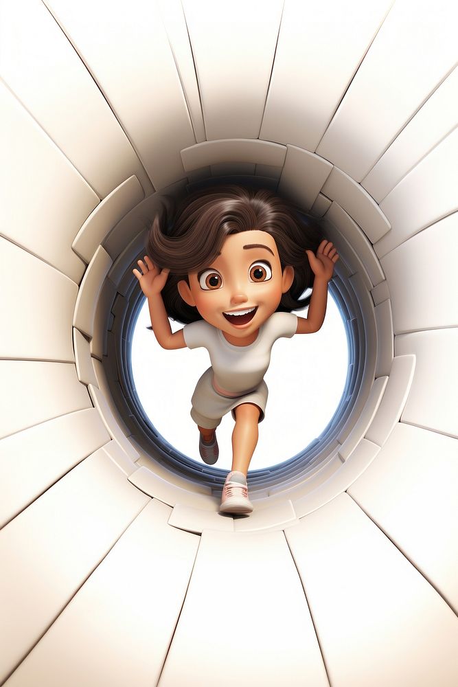 Cartoon tunnel determination photography. AI generated Image by rawpixel.