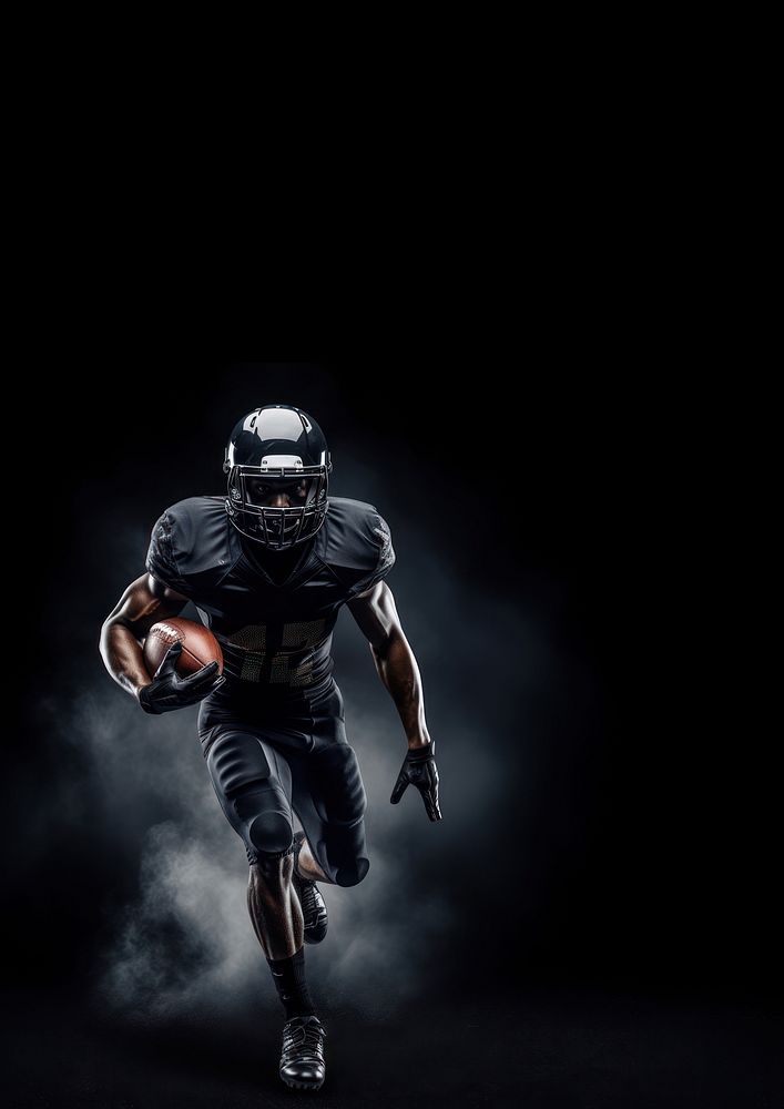 American Football Player football helmet sports. AI generated Image by rawpixel.