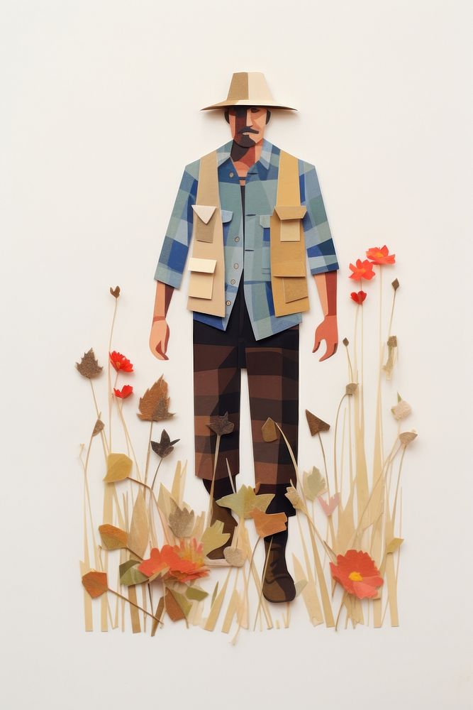Man farmer portrait adult plant. AI generated Image by rawpixel.