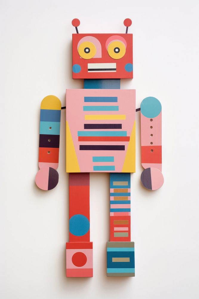 Human-robot craft paper representation. AI generated Image by rawpixel.