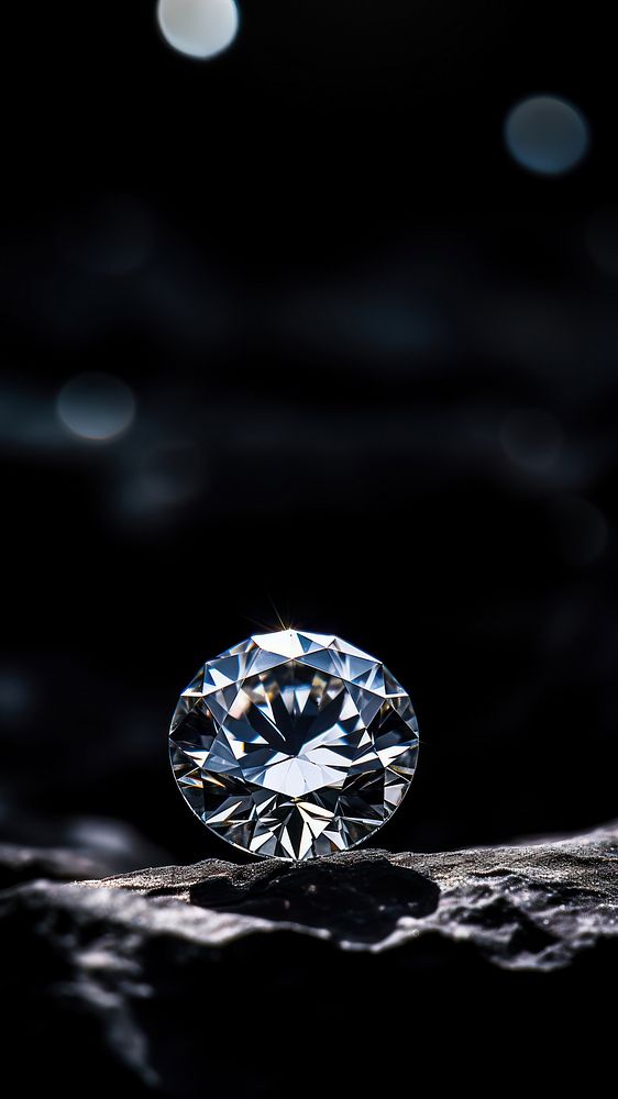Diamond gemstone jewelry nature. AI generated Image by rawpixel.