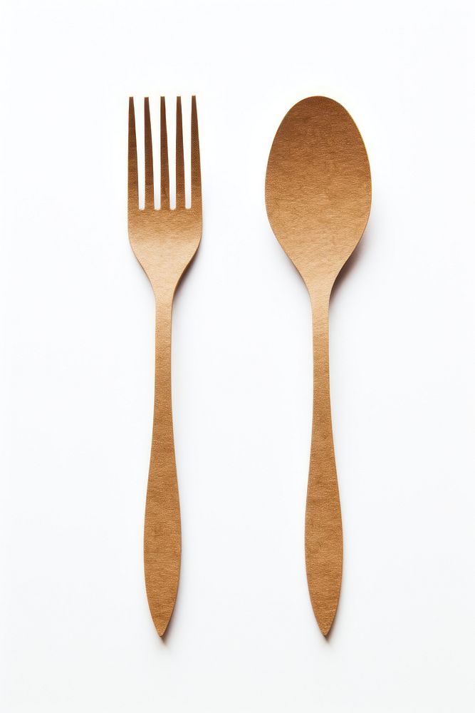 Spoon fork white background silverware. AI generated Image by rawpixel.