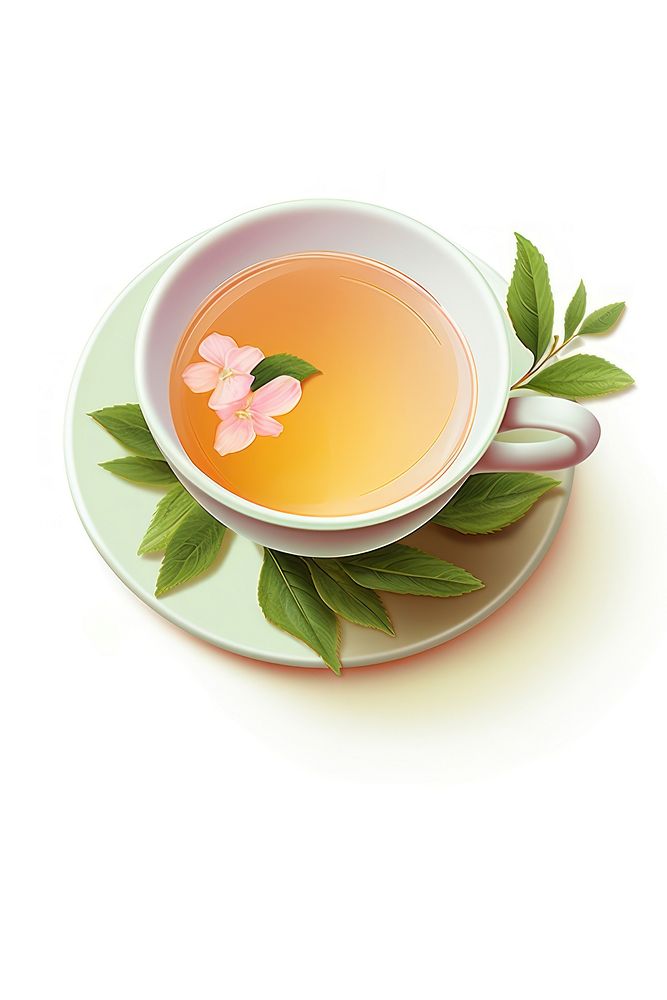 Oolong tea saucer drink plant. AI generated Image by rawpixel.