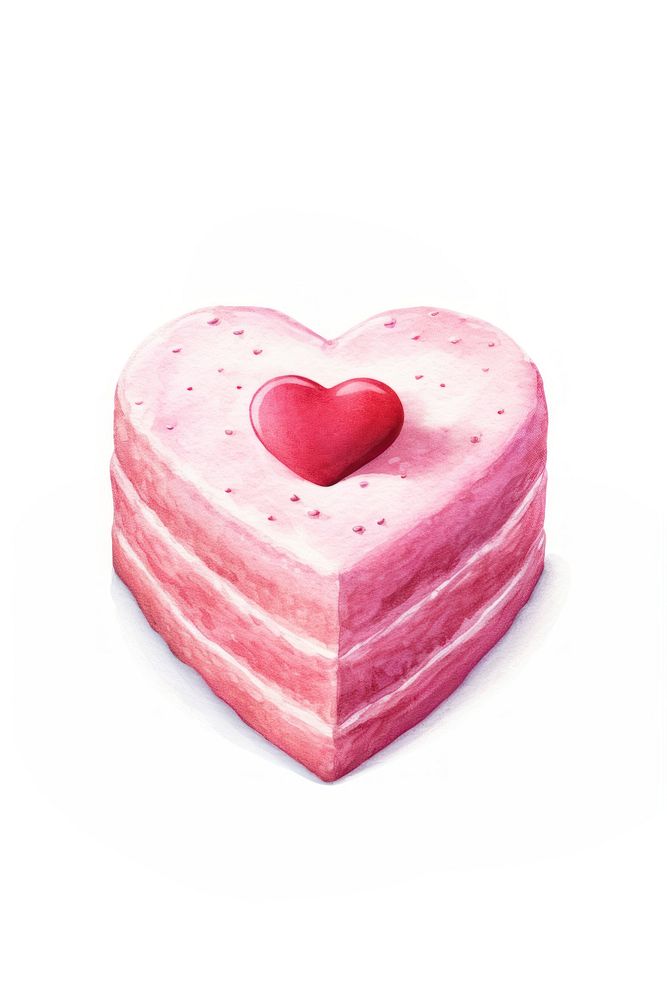 Cake dessert heart food. AI generated Image by rawpixel.