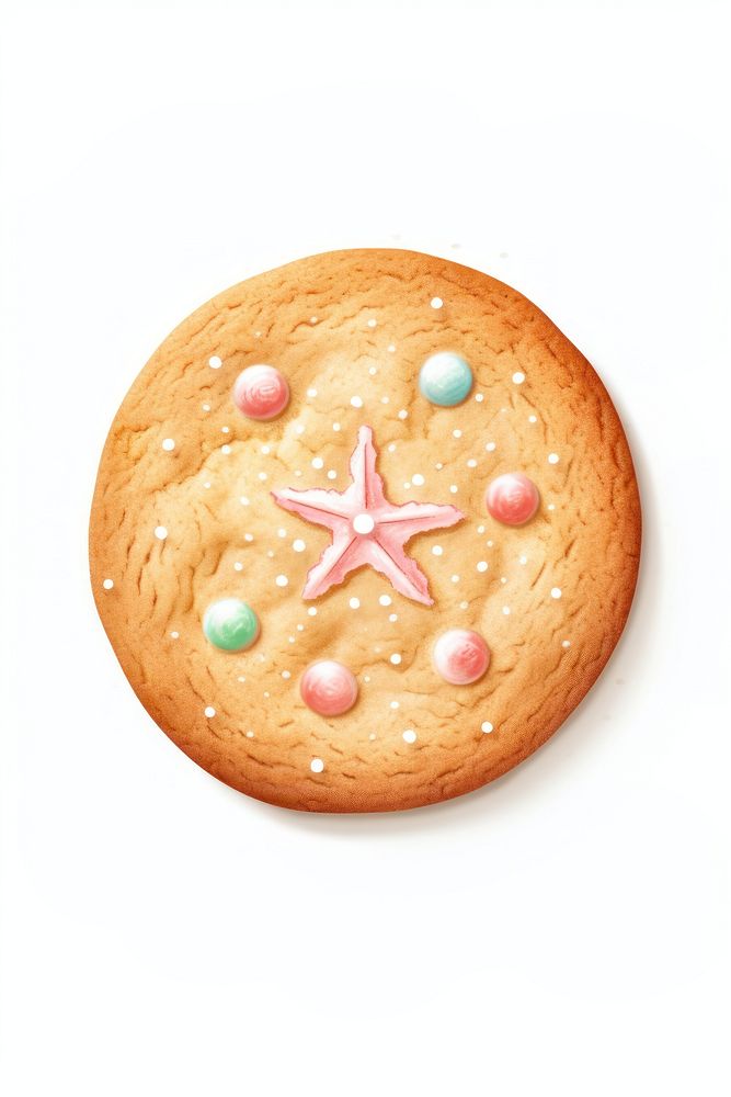 Christmas cookie food white background confectionery. AI generated Image by rawpixel.