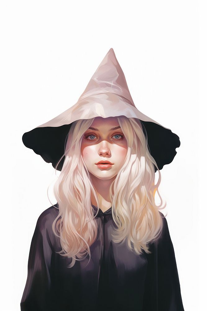 Blond witch fashion adult hairstyle. AI generated Image by rawpixel.