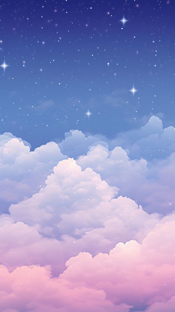 ☁️✨ Aesthetic Spacey Purple-Pink Clouds Desktop Wallpaper HD