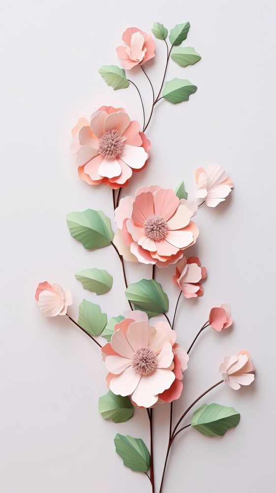 Wallpaper flower plant petal. AI generated Image by rawpixel.