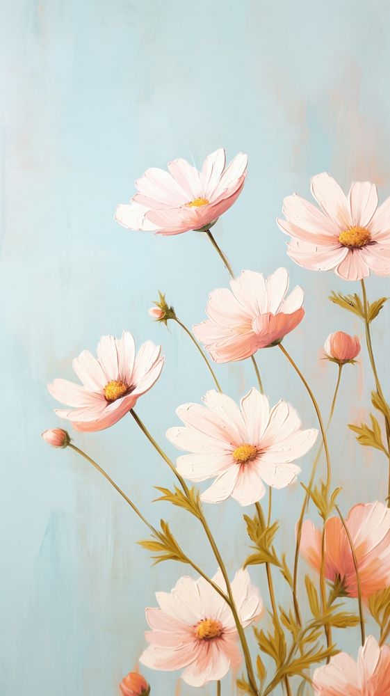 Wallpaper flower painting petal