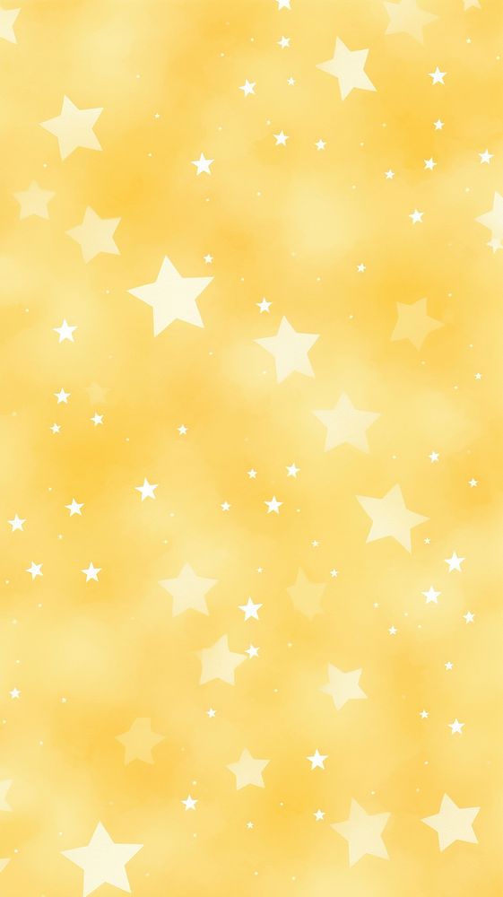 Wallpaper pattern texture yellow star. 