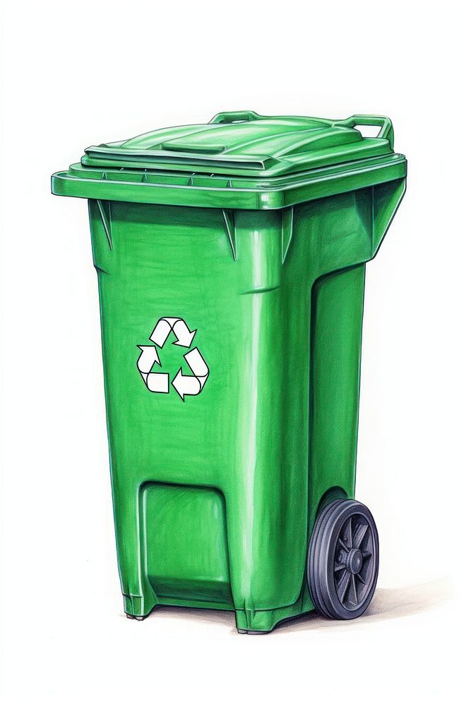 Recycling symbol green white background. AI generated Image by rawpixel.