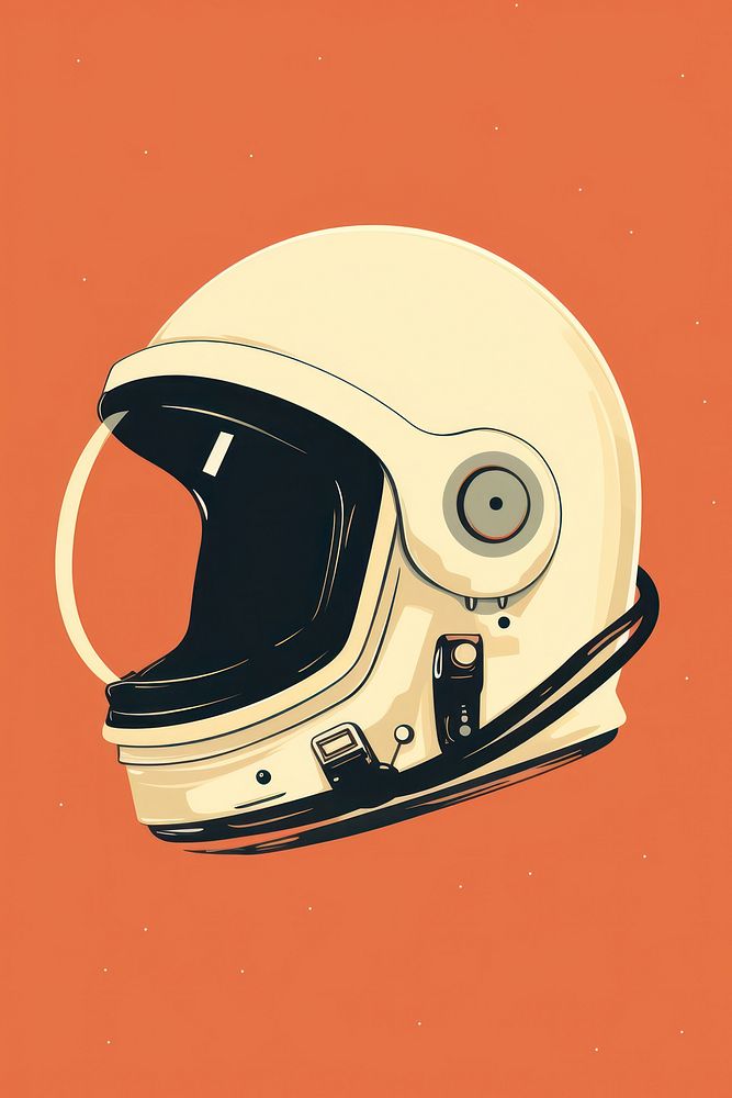 Astronaut helmet protection headwear clothing. AI generated Image by rawpixel.
