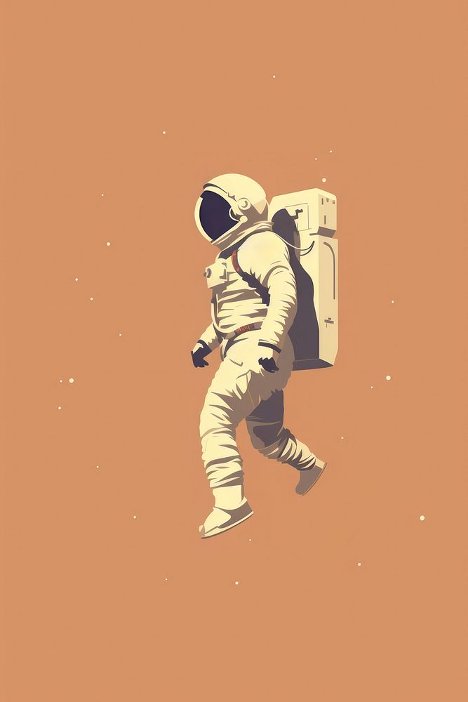 Astronaut astronaut illustrated adventure. AI generated Image by rawpixel.