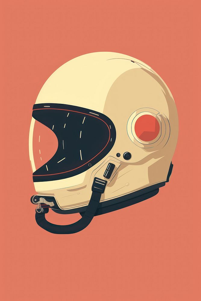Astronaut helmet sports protection headgear. AI generated Image by rawpixel.