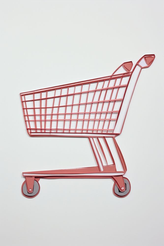 Shopping Trolley shopping red consumerism. AI generated Image by rawpixel.