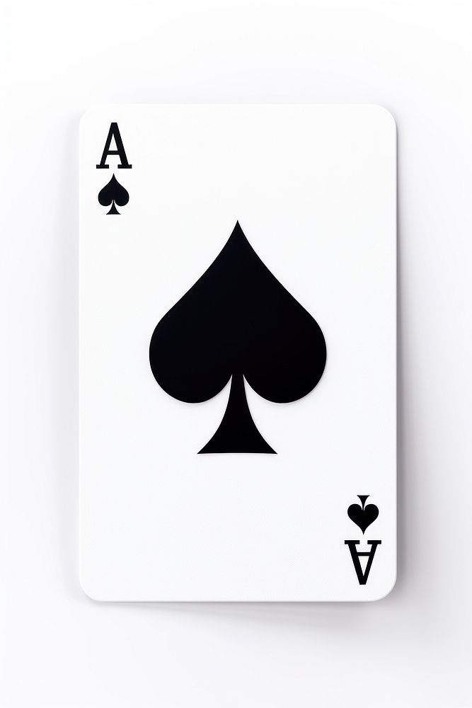 Playing card symbol cards white background. 