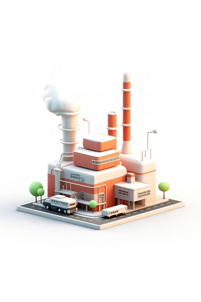 Factory architecture technology pollution. AI | Free Photo Illustration ...