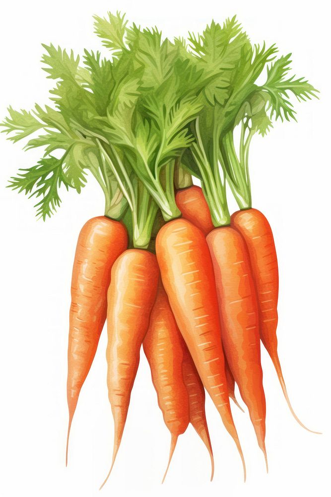 Carrots vegetable plant food. AI generated Image by rawpixel.