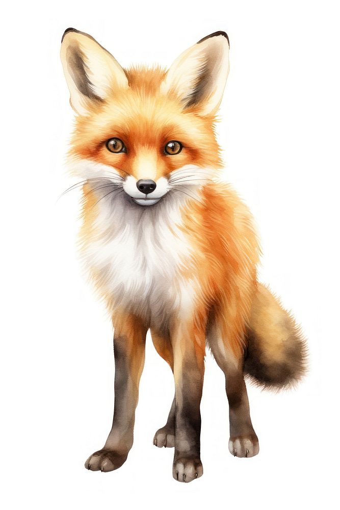 Fox wildlife cartoon mammal. AI generated Image by rawpixel.