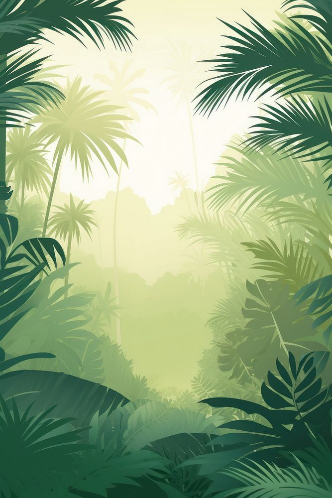 Jungle green backgrounds vegetation. AI generated Image by rawpixel.