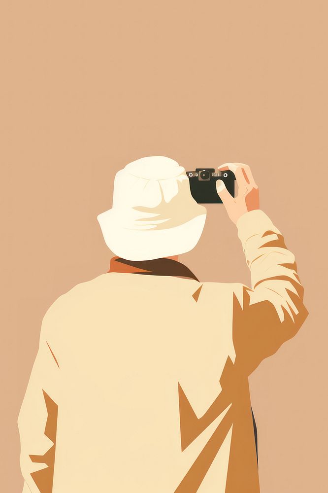 Senior taking a photo adult photographing photographer. AI generated Image by rawpixel.