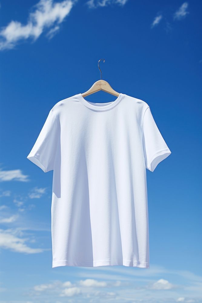 T-shirt fashion sleeve sky. AI generated Image by rawpixel.