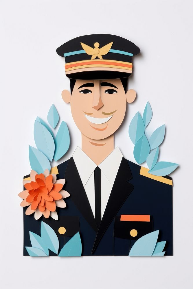 Airplane Captain captain craft adult. AI generated Image by rawpixel.