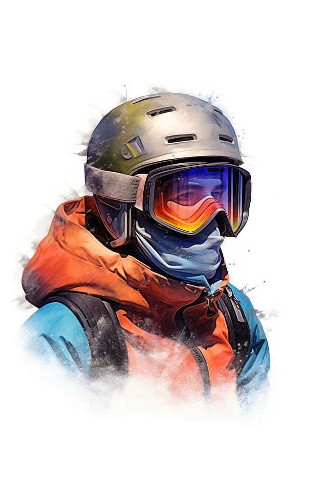 Ski helmet adult man. AI generated Image by rawpixel.