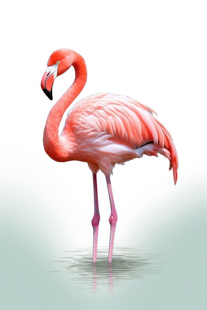 Flamingo animal bird wing. AI generated Image by rawpixel.