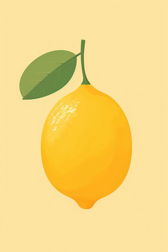 Lemon yellow fruit plant. AI generated Image by rawpixel.