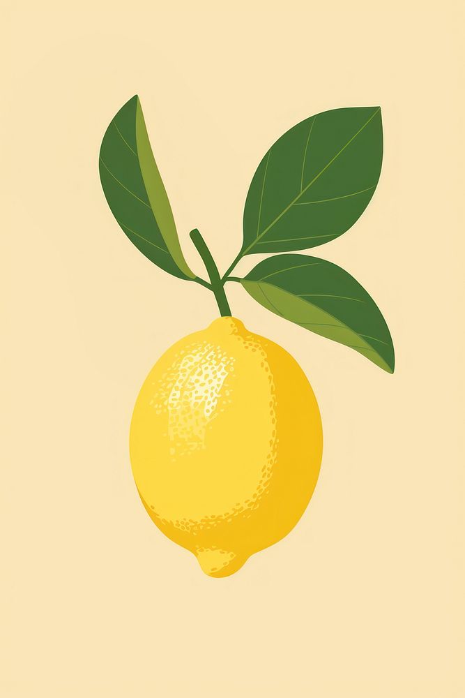 Lemon fruit plant food. 