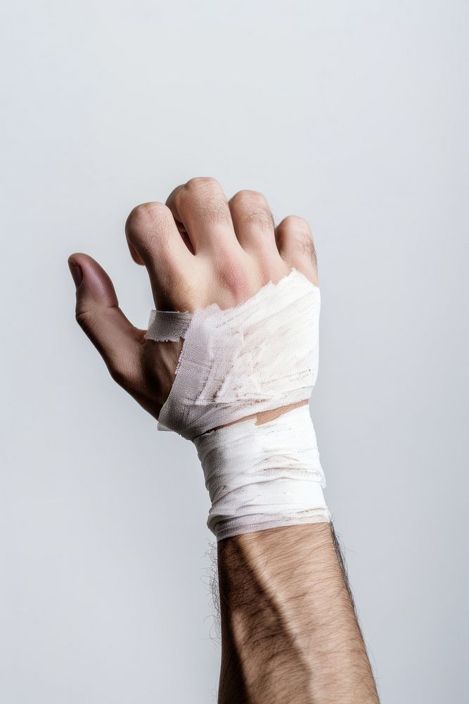 Bandage hand recovery fracture. AI generated Image by rawpixel.