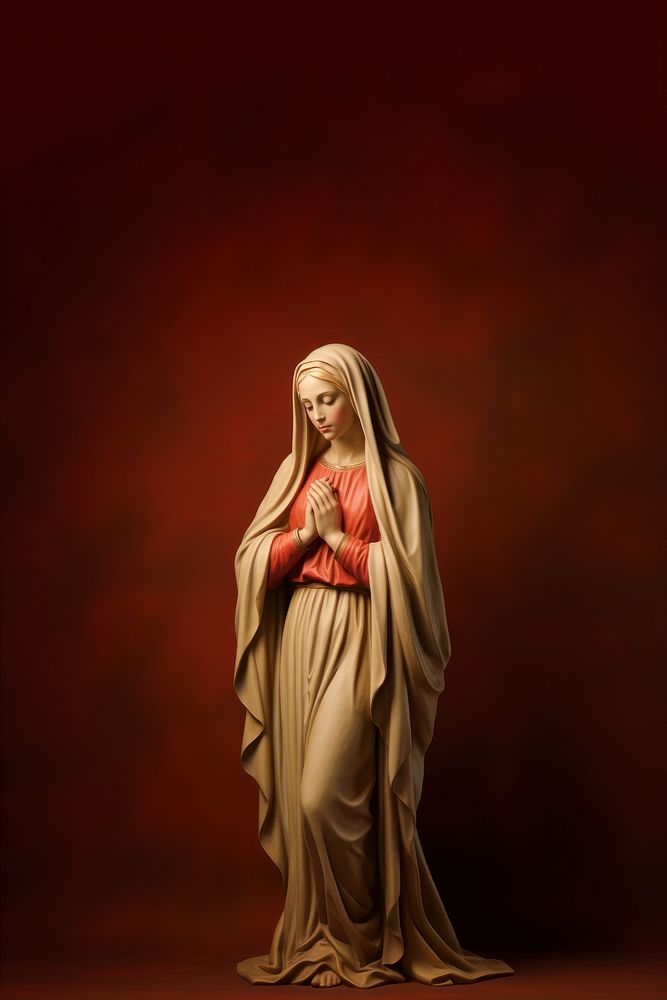 Mary adult representation spirituality. AI generated Image by rawpixel.