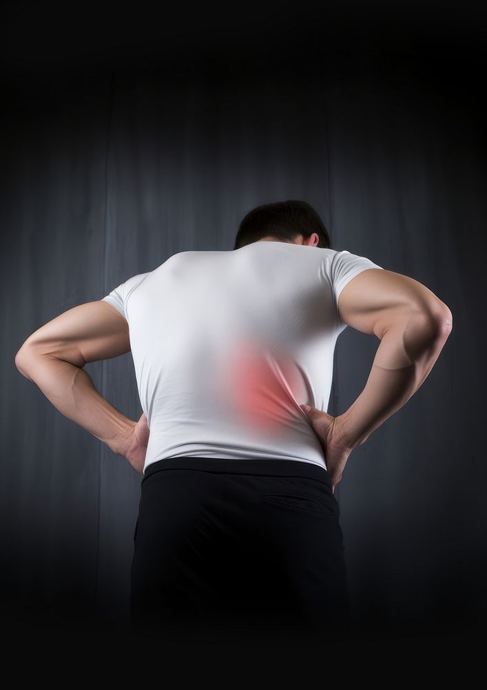 Lower Back Pain adult back photography. AI generated Image by rawpixel.